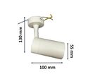 Spot LED en saillie 80° pour ampoule GU10 - Blanc