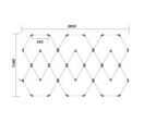 Kit 11 LED 428W - Forme Heptagone - Blanc Froid 6000K - 8000K