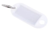 Porte-clés en plastique blanc 50 mm | RS PRO