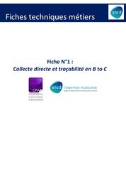 Catalogue Fiche 1 : Collecte directe et traçabilité - cas du B to C