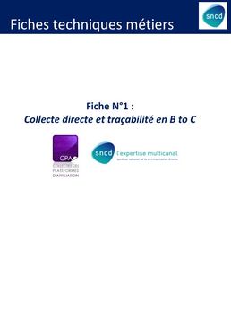 Fiche 1 : Collecte directe et traçabilité - cas du B to C