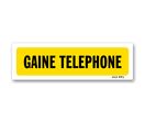 Panneau gaine teléphone - Fond jaune
