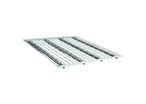 Plancher métal rayonnage 1000kg 4 renforts - Lot de 15
