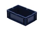 Manutan Expert - Bac gerbable alimentaire norme Europe 4L Bleu - 300x200x114mm - Polypropylène résistant - Idéal stockage et transport