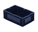 Manutan Expert - Bac gerbable alimentaire norme Europe 4L Bleu - 300x200x114mm - Polypropylène résistant - Idéal stockage et transport