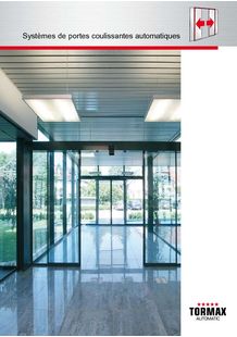 portes automatiques coulissantes piétonnes  Tormax