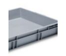 Bac gerbable norme europe 800x600x120 mm Plein - Poignées fermées