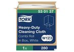 Tork - Chiffon Non-Tissé Blanc Uni-Box - Bobine 280 formats - 38 cm - Usage Alimentaire, Éco-responsable