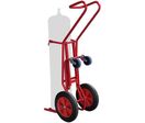 Fimm - Diable Porte-Bouteilles 250 kg - Roues Caoutchouc - Acier Rouge - 1 Bouteille Max