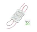 Pack de  20 - Module LED Barre 30W 12V IP65 pour Enseignes Lumineuses - Blanc Froid 6000K -