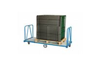 Chariot industriel dossiers et grand plateau rotation 360°- 1200 kg