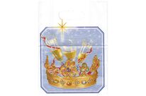 Sac galette kraft blanc décor 26 cm x 100 Firplast