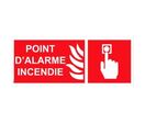 Panneau picto alarme incendie