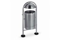 Poubelle d&amp;#039;extérieur en inox poli