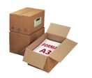 Caisse américaine simple cannelure, formats A4-A3, L45 x l32 x h30 cm | 3100018606