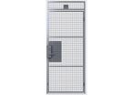 Troax - Porte Battante Grillagée UX 450 - Gris Acier 2.20m x 1m - Fermeture à Clé - Éco-responsable