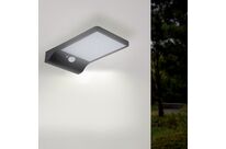 Applique murale Solaire LED Noire 2.5W avec Détecteur de Mouvement