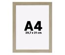 Cadre Déco Bois A4 Couleur CHENE-Profilé 30x14mm