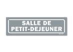 Panneau salle de petit déjeuner - Fond gris