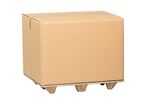 Caisse-palette carton - Triple cannelure 1200x800x900 mm - Carton kraft Havane - Recyclable 100%
