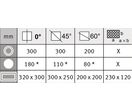 Scie à ruban automatique CNC pour métaux 0-60° capacité 300 mm 2,4 kW 400V variateur de fréquence 20-100 m/min Metallkraft BMBS300X320 CNC-G