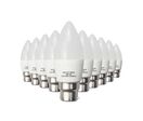 Pack de  10 - Ampoule B22 LED 6W 220V C37 180° - Blanc Chaud 2300K - 3500K