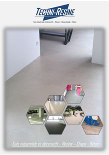 Plaquette commerciale TECHNI-RESINE