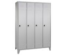 Vestiaire industrie propre &amp;#039;Parma&amp;#039; 4 casiers coloris Gris