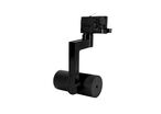 Spot LED sur Rail Triphasé NOIR 36° pour ampoule GU10