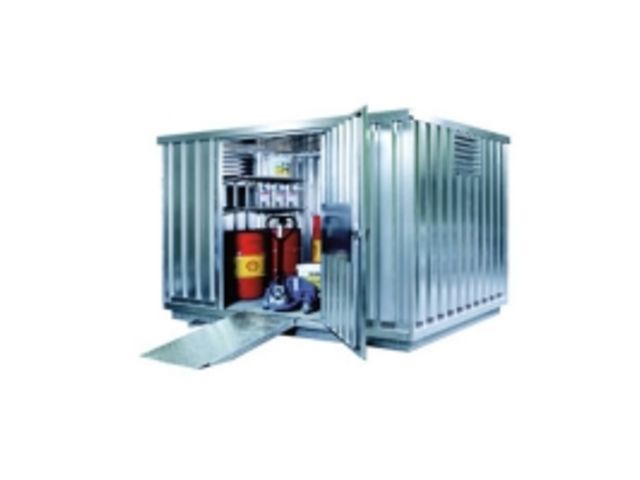 Conteneur sécurisé ventilé isolé pour stockage phytosanitaire en extérieur 2.1 à  14 mÂ²