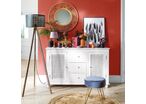 Lampadaire Salon Trépied en métal et pin H149cm