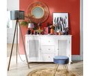 Lampadaire Salon Trépied en métal et pin H149cm