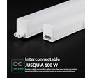 Tube Néon LED T5 120cm 16W 2 Têtes avec Interrupteur - Garantie 6 ans - Blanc Chaud 2300K -