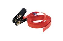 Manutan Expert - Sangle d&amp;#039;arrimage cliquet - 5m, 350 kg CMU, Rouge - Sécurité et Fiabilité