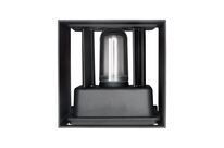 Applique Murale Noire IP65 Cube pour Ampoule G9