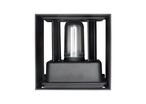 Applique Murale Noire IP65 Cube pour Ampoule G9