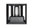 Applique Murale Noire IP65 Cube pour Ampoule G9