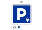 Panneau C1c Parking payant ou Lieu aménagé pour le stationnement payant