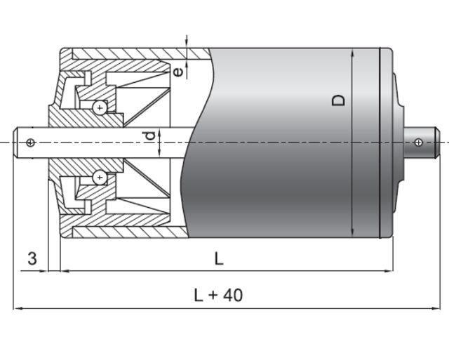 Rouleaux de manutention aluminium et acier inox