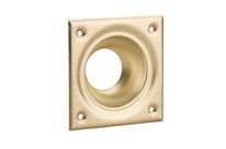 THIRARD - Entree à cuvette laiton 60 x 60 pour verrou de sureté cylindre Ø 23 mm