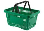 Panier de course en plastique à double poignée pliable | EK-4330-DG 