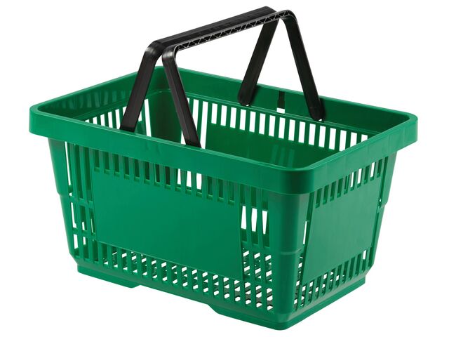 Panier de course en plastique à double poignée pliable | EK-4330-DG 