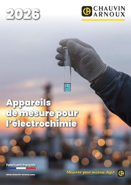 Catalogue Electrochimie 2026 - Chauvin Arnoux