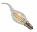 Ampoule E14 LED Flamme Filament 6W 220V 360° - Blanc Chaud 2300K - 3500K