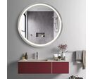 Miroir LED Rond 32W 80cm + Capteur Infrarouge ALU pour Salle de Bain