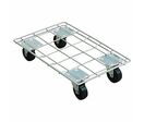 Plateau roulant en acier - pour bac 800 x 400 mm