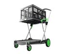 Chariot pliant Clax équipé d'une caisse pliable - 60 kg