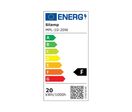 Applique Murale LED 20W Noire Rectangulaire IP65 - Blanc Neutre 4000K - 5500K
