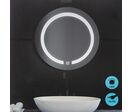 Miroir mural LED rond 45cm avec interrupteur tactile