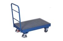 Variofit - Chariot de rétention métallique tubulaire - 42L - Acier Bleu - 250kg Charge Max